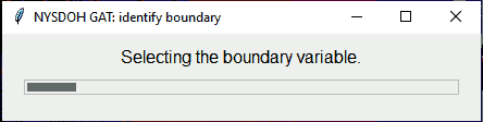 Progress Bar: Identify Boundary