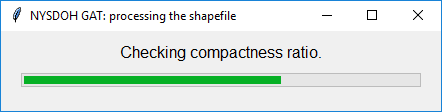 Progress Bar: Calculate GAT Compactness Ratio