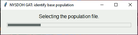 Progress Bar: Identify Population Shapefile