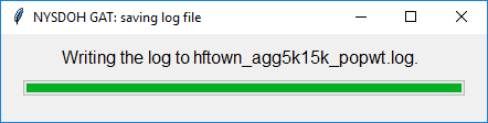 Progress Bar: Save the Log of Your Run