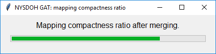 Progress Bar: Map GAT Compactness Ratio