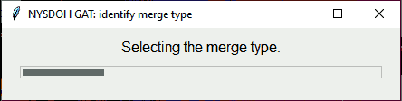 Progress Bar: Identify Merge Type