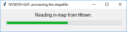 Progress Bar: Read the Shapefile